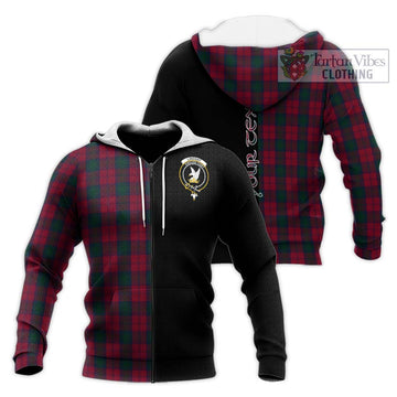 Lindsay Tartan Knitted Hoodie with Family Crest and Half Of Me Style