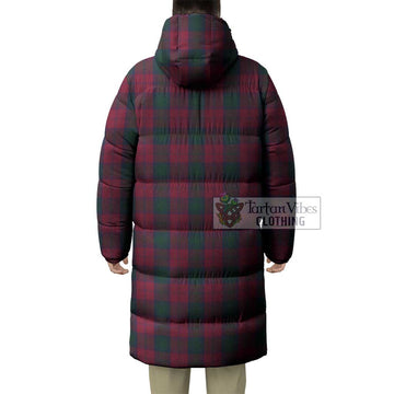 Lindsay Tartan Long Down Jacket