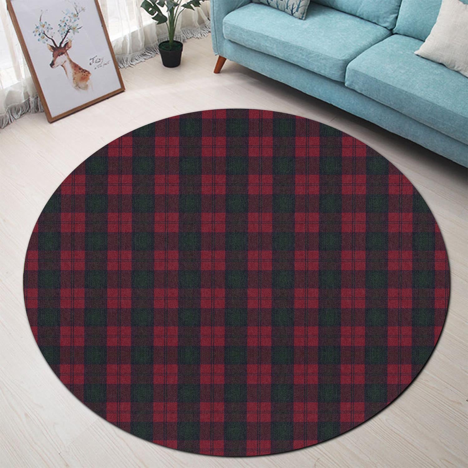 lindsay-tartan-round-rug