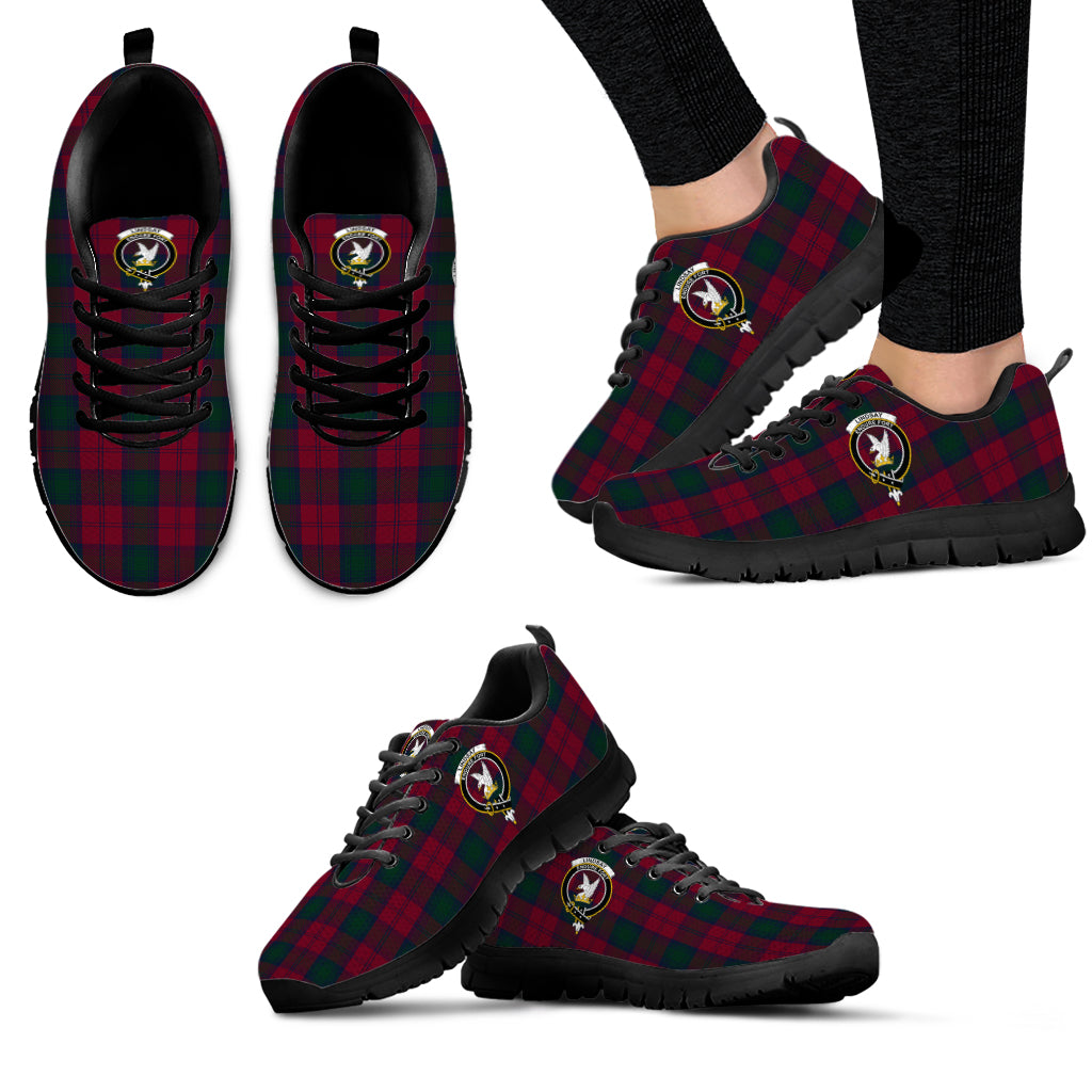 Lindsay Tartan Sneakers with Family Crest - Tartan Vibes Clothing