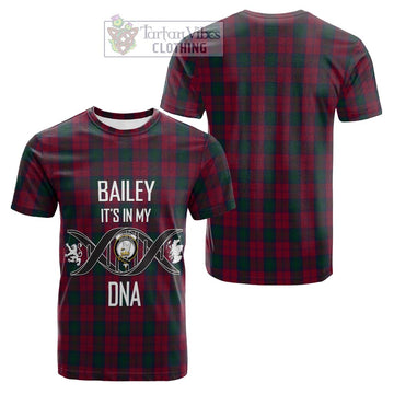 Lindsay Tartan Cotton T-shirt with Family Crest DNA In Me Style