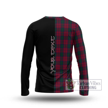 Lindsay Tartan Long Sleeve T-Shirt with Family Crest and Half Of Me Style