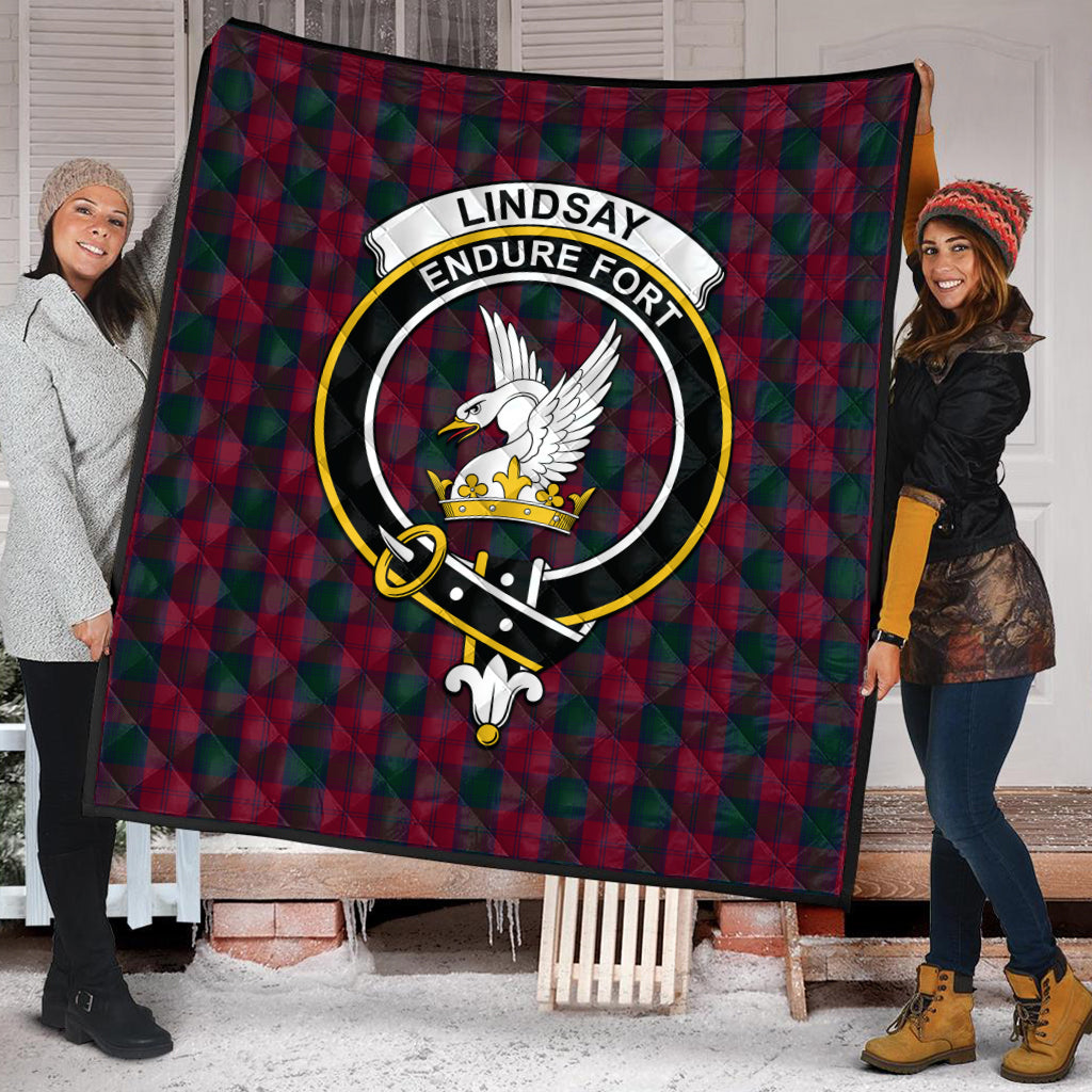 lindsay-tartan-quilt-with-family-crest