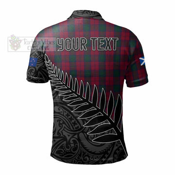 Lindsay Crest Tartan Polo Shirt with New Zealand Silver Fern Half Style