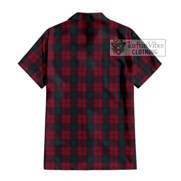 Lindsay Tartan Short Sleeve Button Shirt with Family Crest DNA In Me Style