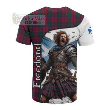 Lindsay Crest Tartan Cotton T-shirt Inspired by the Freedom of Scottish Warrior