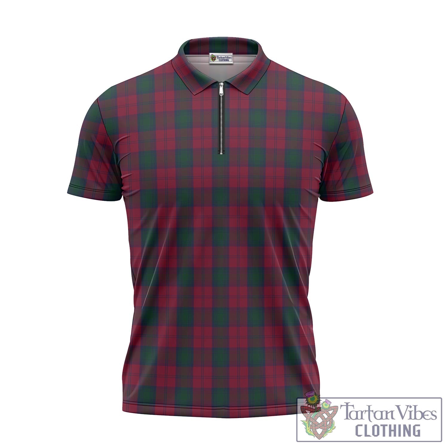 Tartan Vibes Clothing Lindsay Tartan Zipper Polo Shirt