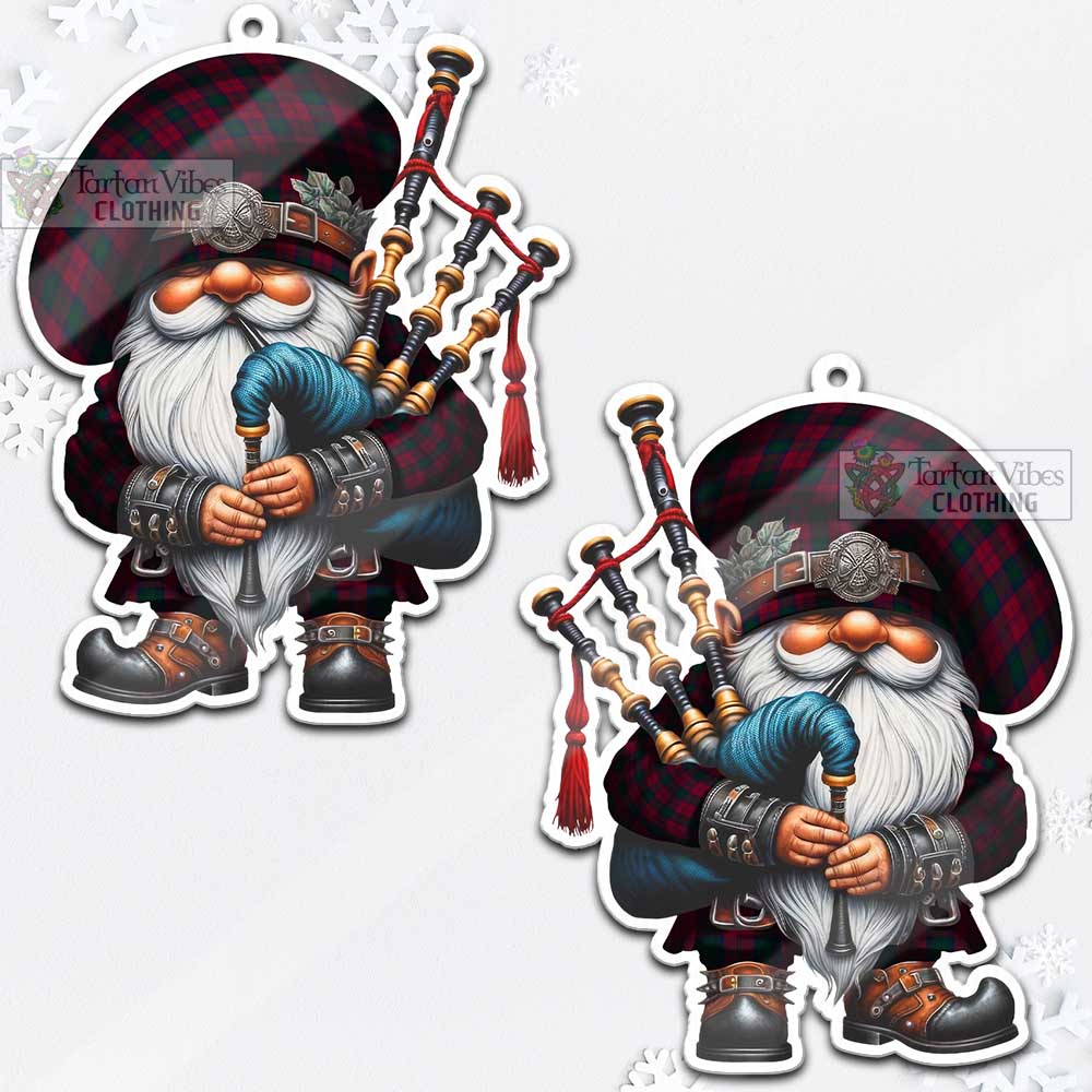 Tartan Vibes Clothing Lindsay Tartan Badpiper Gnome Christmas Ornament