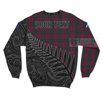 Lindsay Crest Tartan Sweatshirt with New Zealand Silver Fern Half Style