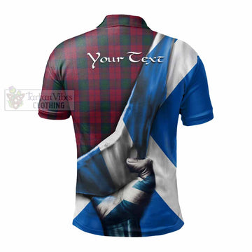 Lindsay Tartan Polo Shirt with Family Crest Scotland Patriotic Style