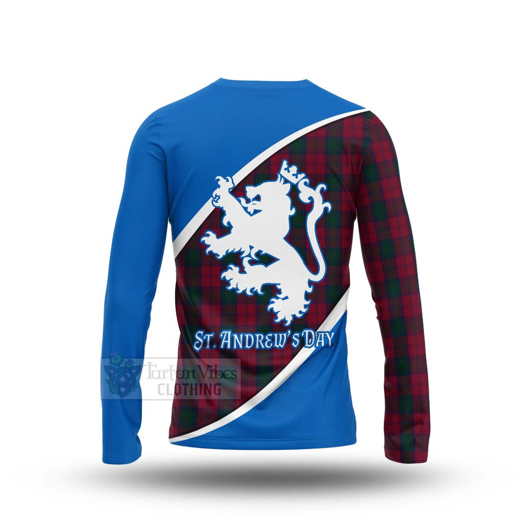 Tartan Vibes Clothing Lindsay Family Crest Tartan Long Sleeve T-Shirt Celebrate Saint Andrew's Day in Style