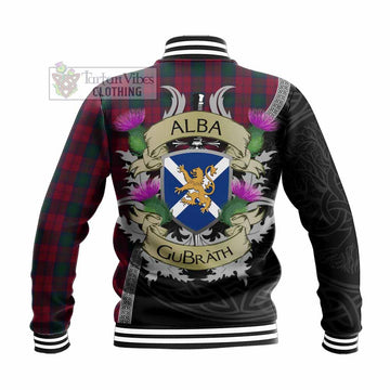 Lindsay Tartan Family Crest Baseball Jacket Lion Rampant Royal Thistle Shield Celtic Inspired - Tartan Vibes Clothing