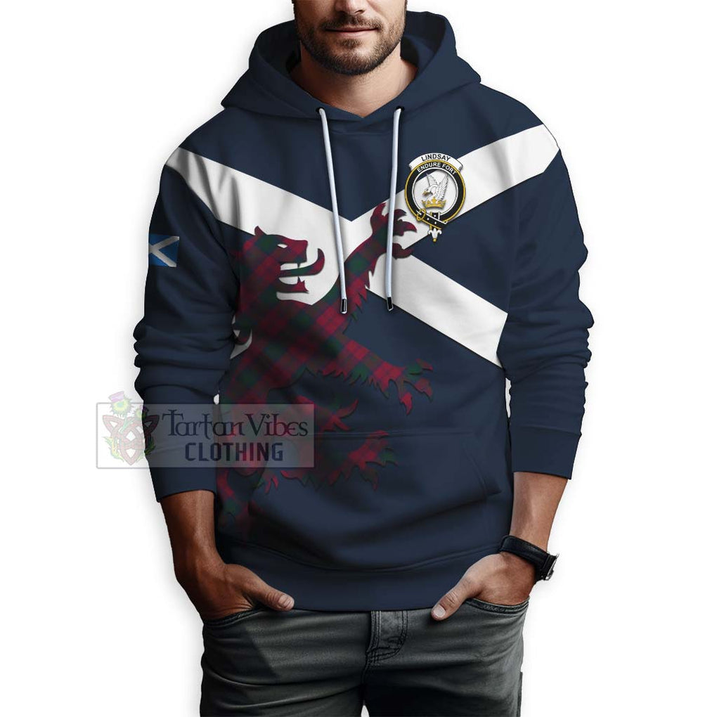 Tartan Vibes Clothing Lindsay Tartan Lion Rampant Hoodie – Proudly Display Your Heritage with Alba Gu Brath and Clan Name