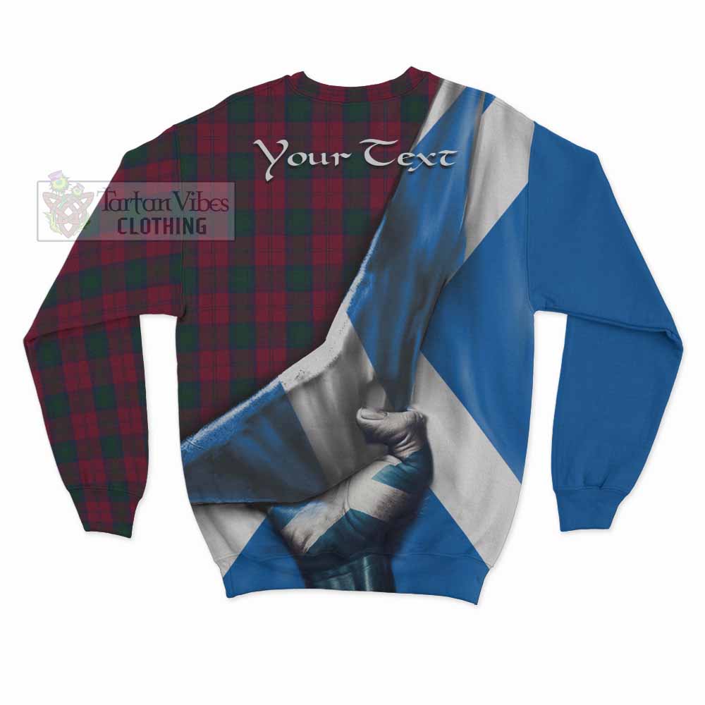 Tartan Vibes Clothing Lindsay Tartan Sweatshirt with Family Crest Scotland Patriotic Style