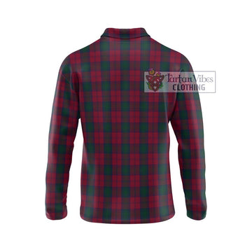 Lindsay Tartan Long Sleeve Polo Shirt with Family Crest DNA In Me Style