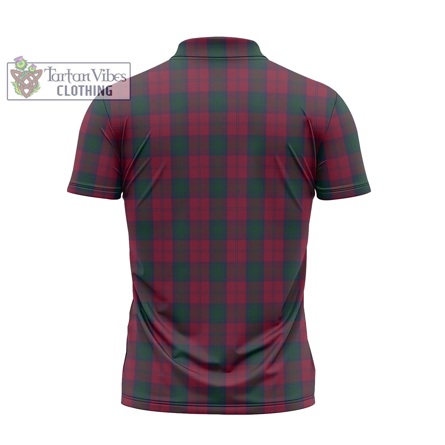 Tartan Vibes Clothing Lindsay Tartan Zipper Polo Shirt with Family Crest