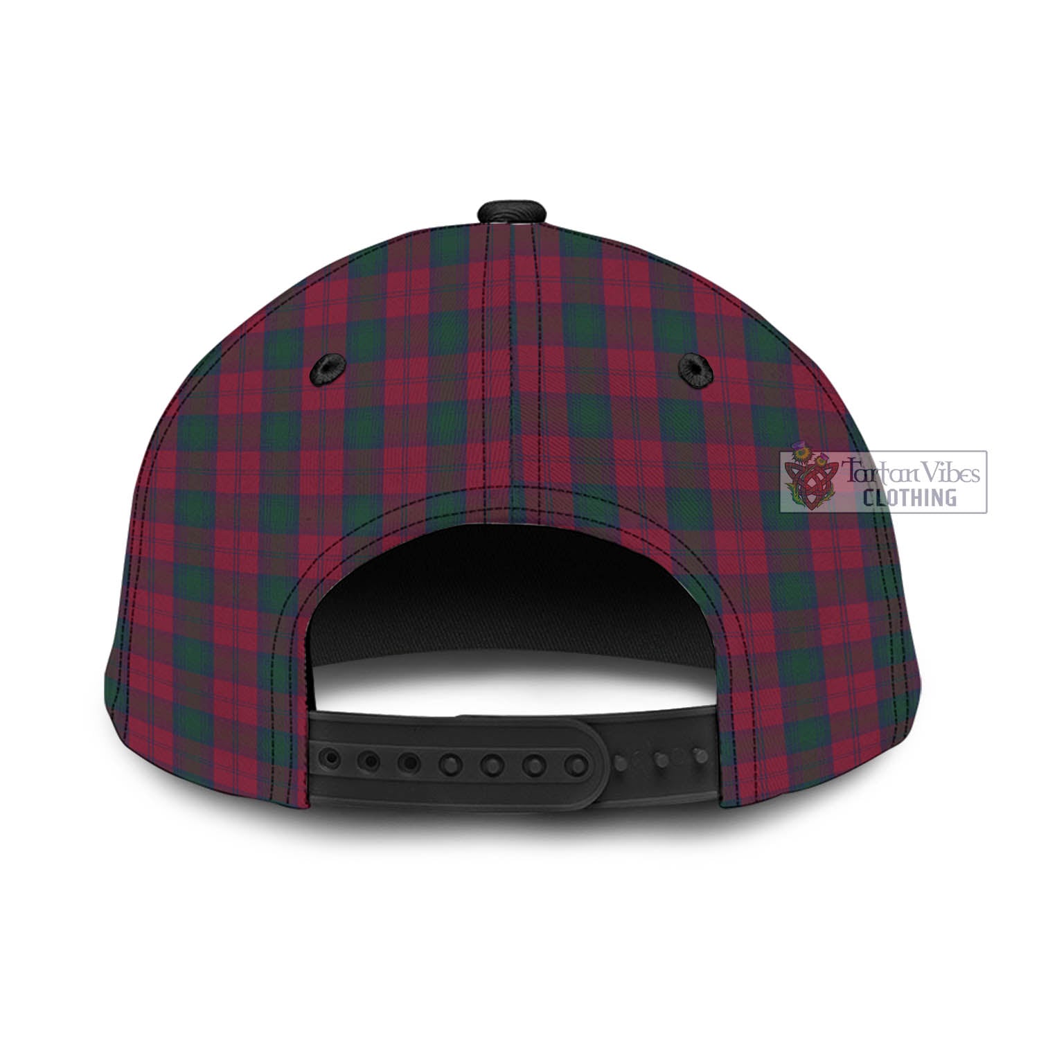 Tartan Vibes Clothing Lindsay Tartan Classic Cap with Family Crest In Me Style