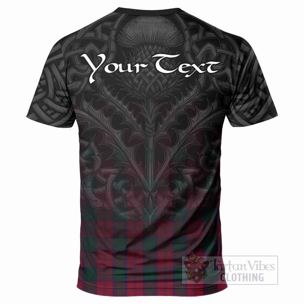 Tartan Vibes Clothing Lindsay Tartan T-Shirt with Family Crest Celtic Thistle Vibes