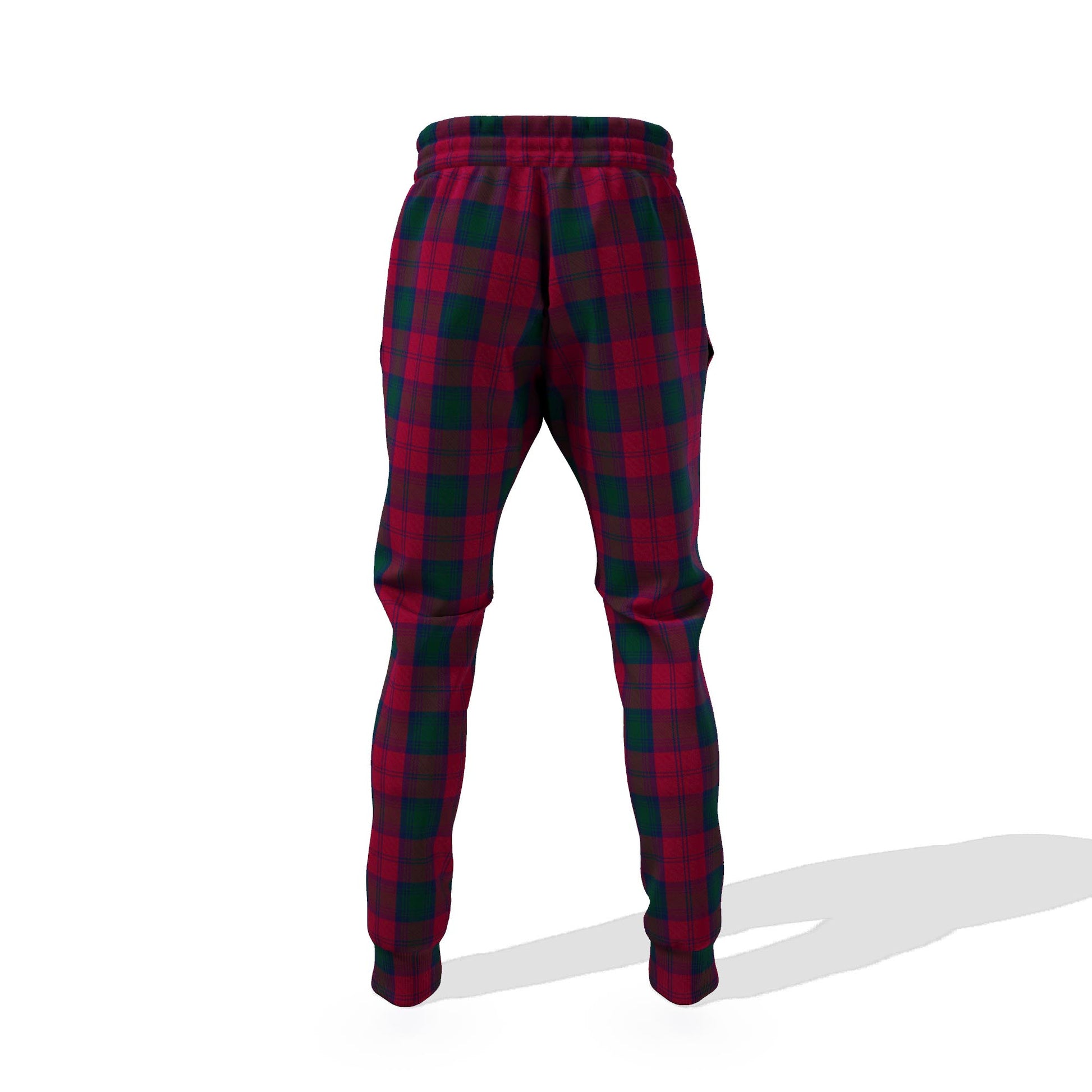 Lindsay Tartan Joggers Pants with Family Crest 6XL - Tartan Vibes Clothing