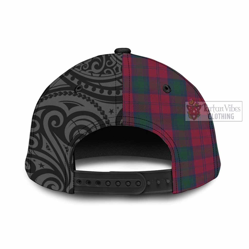 Tartan Vibes Clothing Lindsay Tartan Classic Cap with New Zealand Silver Fern Half Style