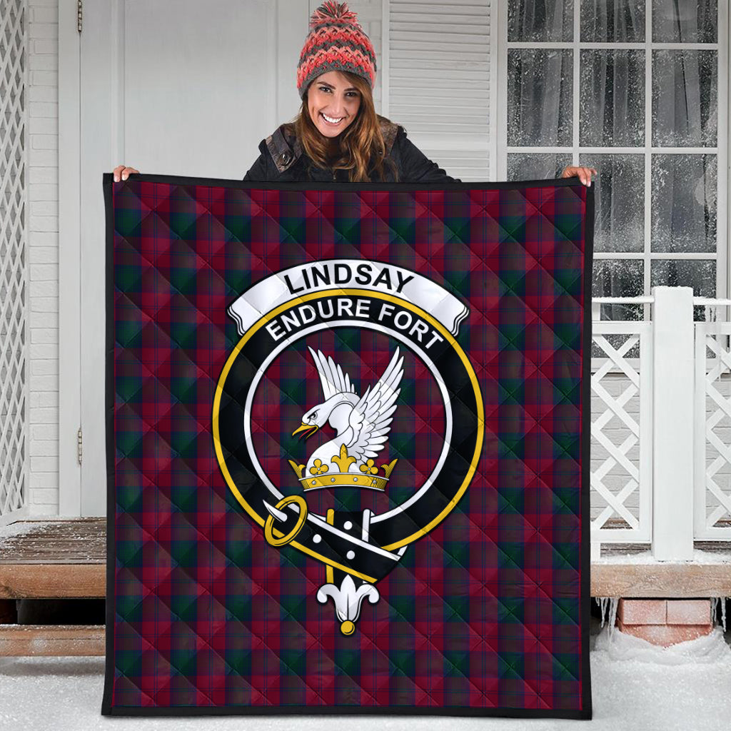 lindsay-tartan-quilt-with-family-crest