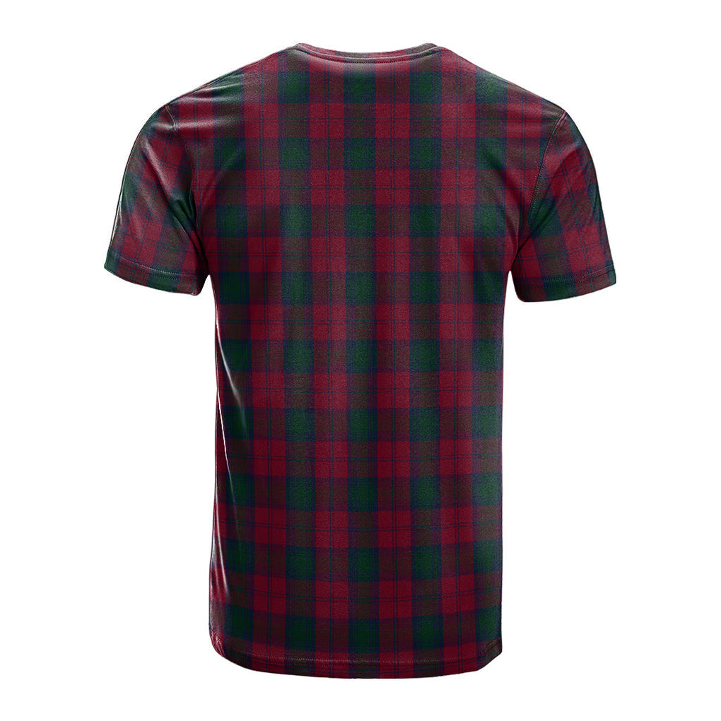 Lindsay Tartan T-Shirt with Family Crest - Tartan Vibes Clothing