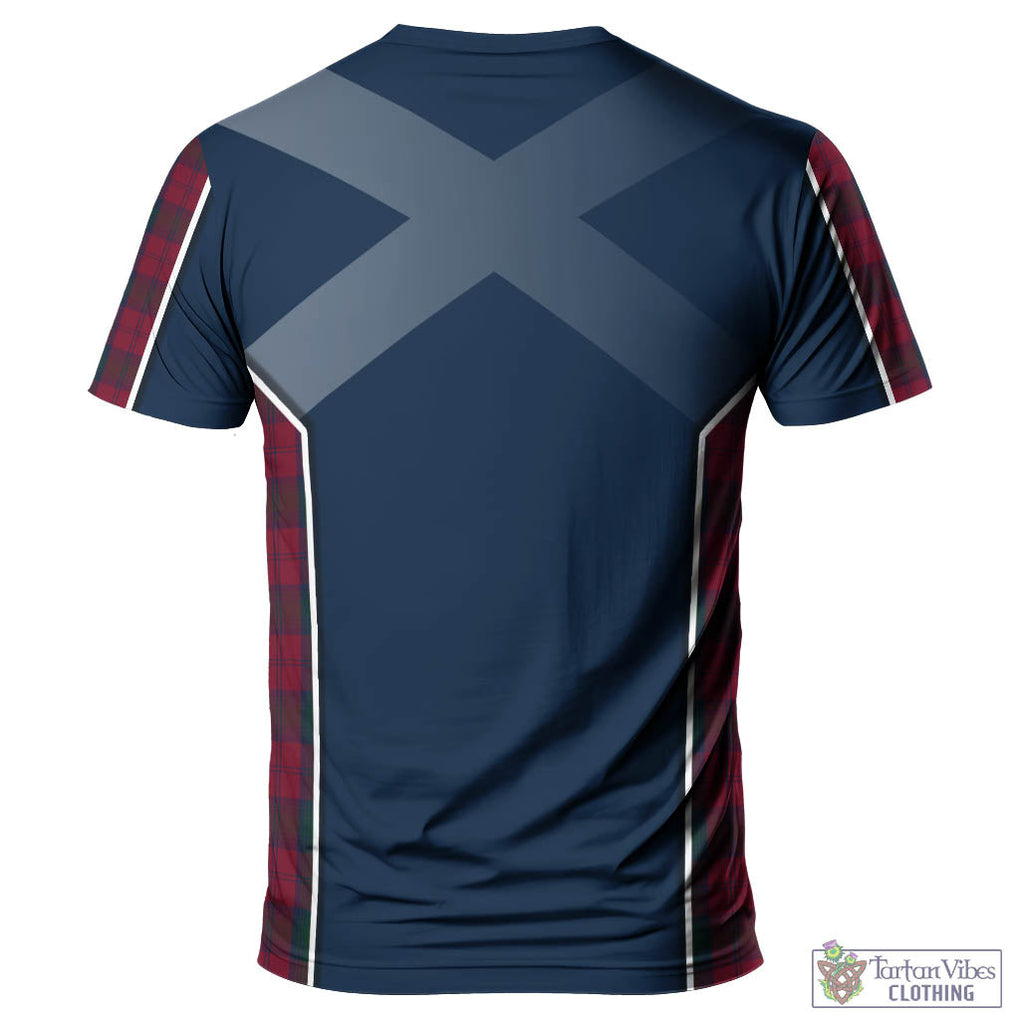 Tartan Vibes Clothing Lindsay Tartan T-Shirt with Family Crest and Scottish Thistle Vibes Sport Style