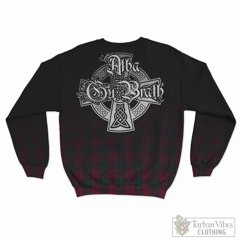 Tartan Vibes Clothing Lindsay Tartan Sweatshirt Featuring Alba Gu Brath Family Crest Celtic Inspired