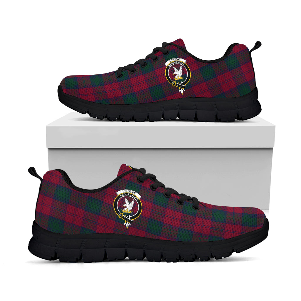 Lindsay Tartan Sneakers with Family Crest - Tartan Vibes Clothing