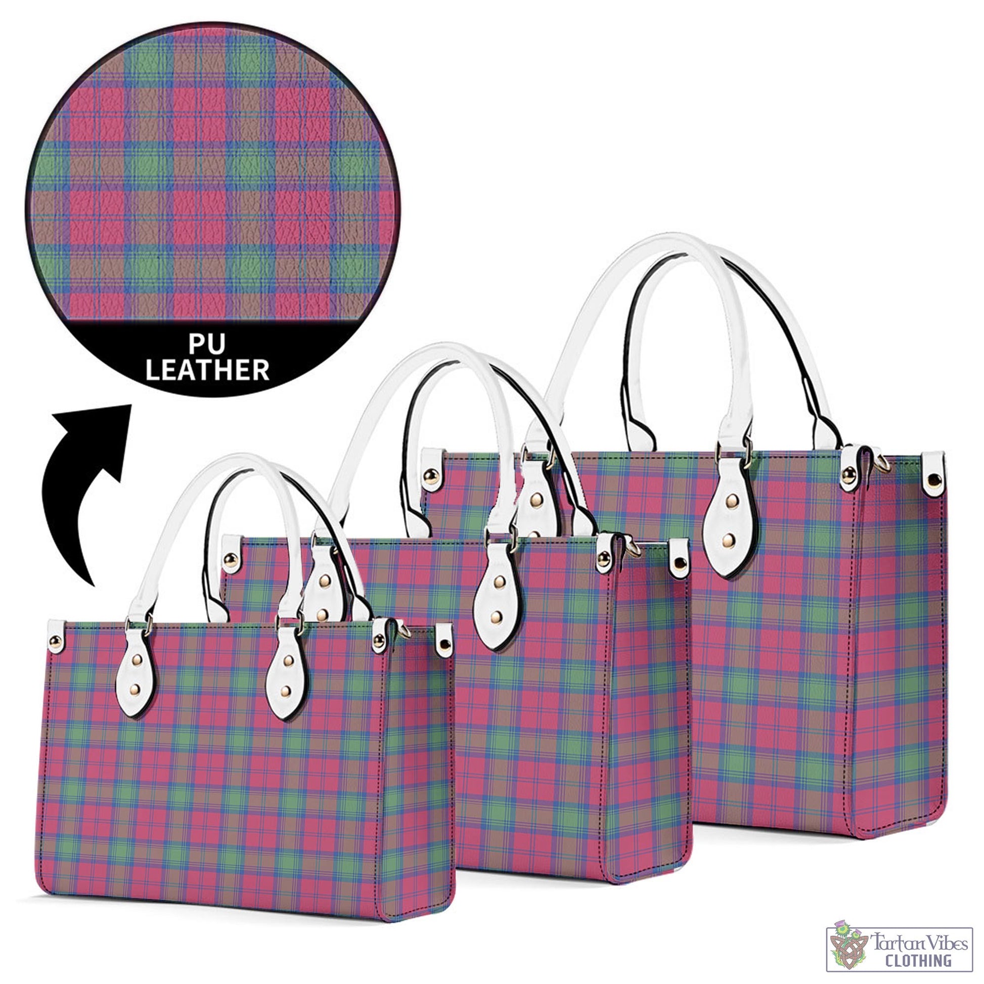 Tartan Vibes Clothing Lindsay Ancient Tartan Luxury Leather Handbags