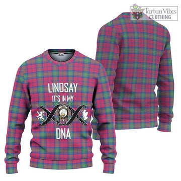 Lindsay Ancient Tartan Ugly Sweater with Family Crest DNA In Me Style