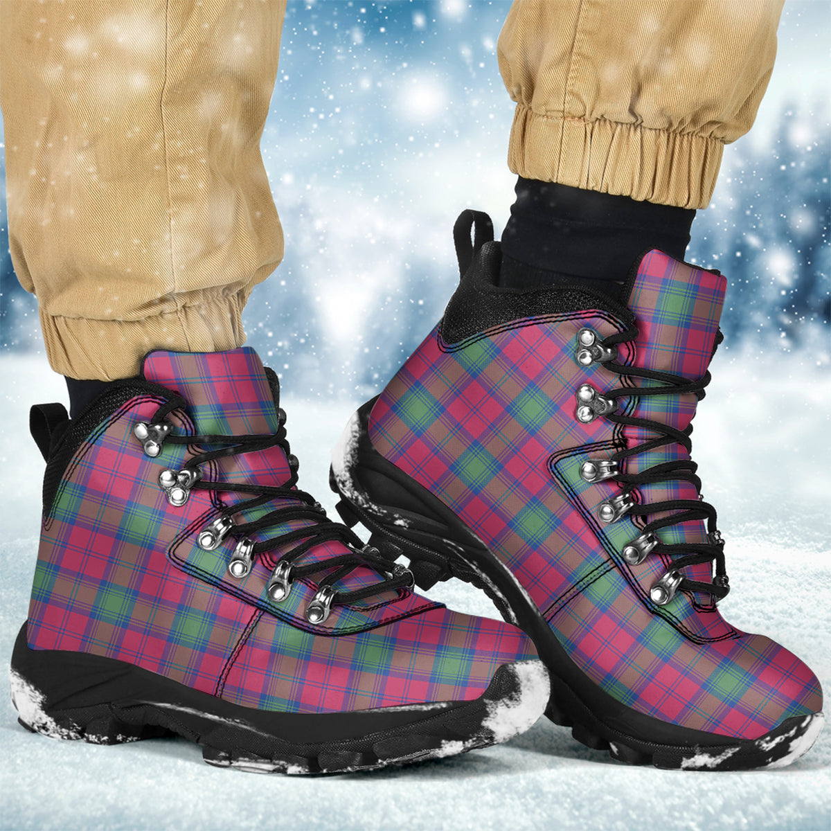 Lindsay Ancient Tartan Alpine Boots - Tartanvibesclothing