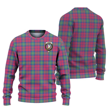 Lindsay Ancient Tartan Ugly Sweater with Family Crest