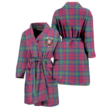 Lindsay Ancient Tartan Bathrobe with Family Crest