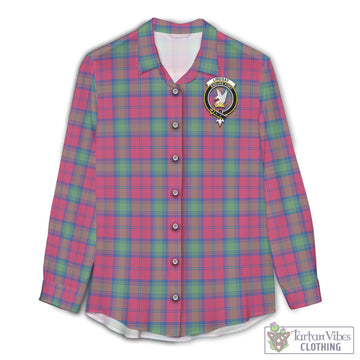 Lindsay Ancient Tartan Women's Casual Shirt with Family Crest