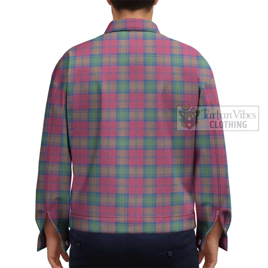 Lindsay Ancient Tartan Unisex Lapel Cotton Jacket - Tartan Vibes Clothing