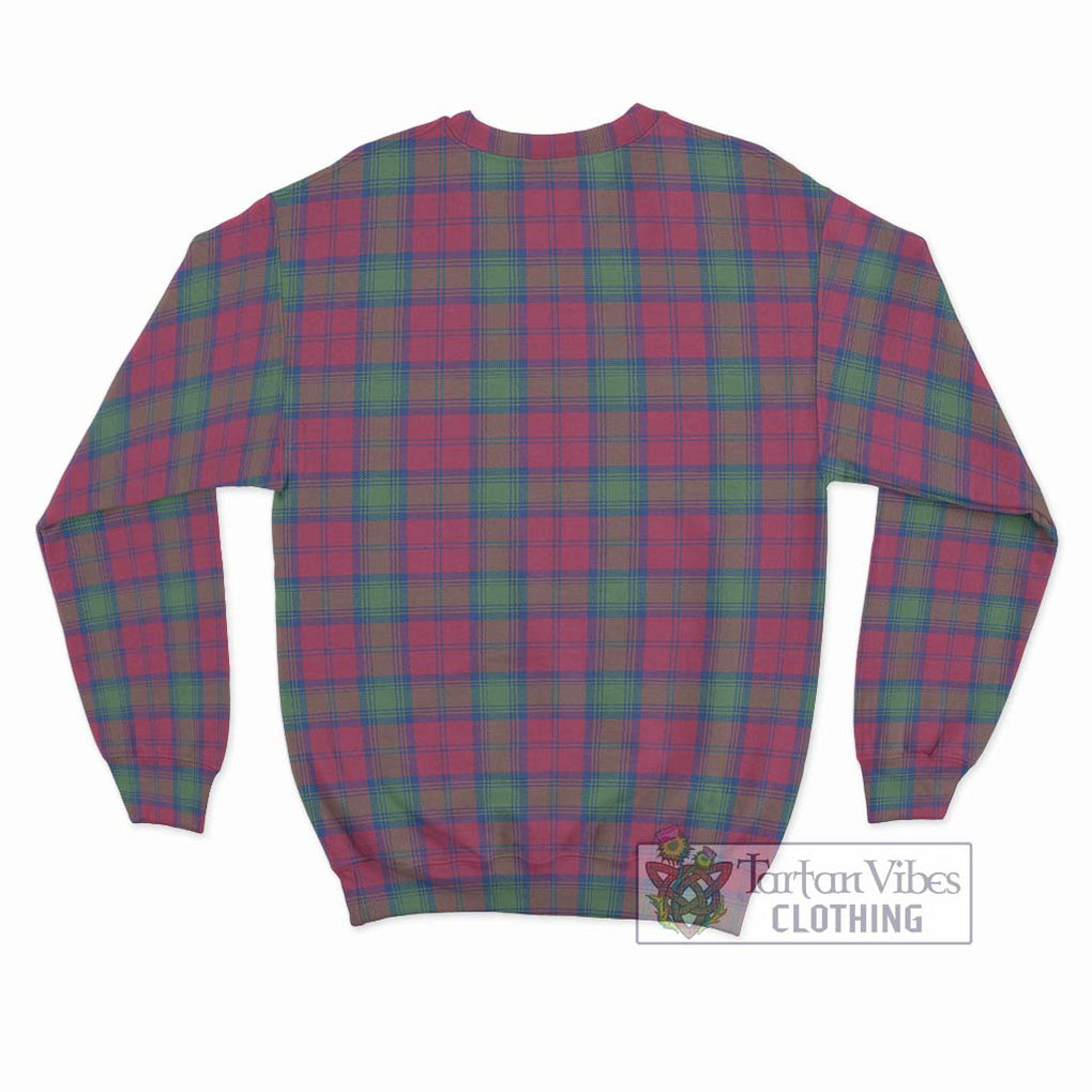 Lindsay Ancient Tartan Sweatshirt with Family Crest DNA In Me Style - Tartanvibesclothing Shop