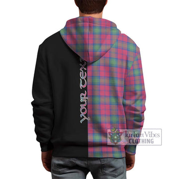 Lindsay Ancient Tartan Hoodie with Family Crest and Half Of Me Style