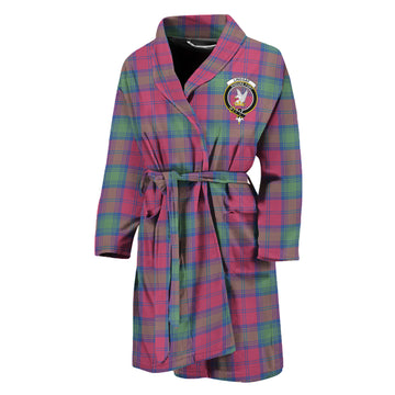 Lindsay Ancient Tartan Bathrobe with Family Crest