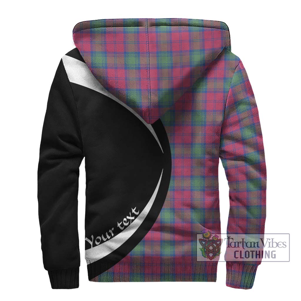 Lindsay Ancient Tartan Sherpa Hoodie with Family Crest Circle Style - Tartan Vibes Clothing