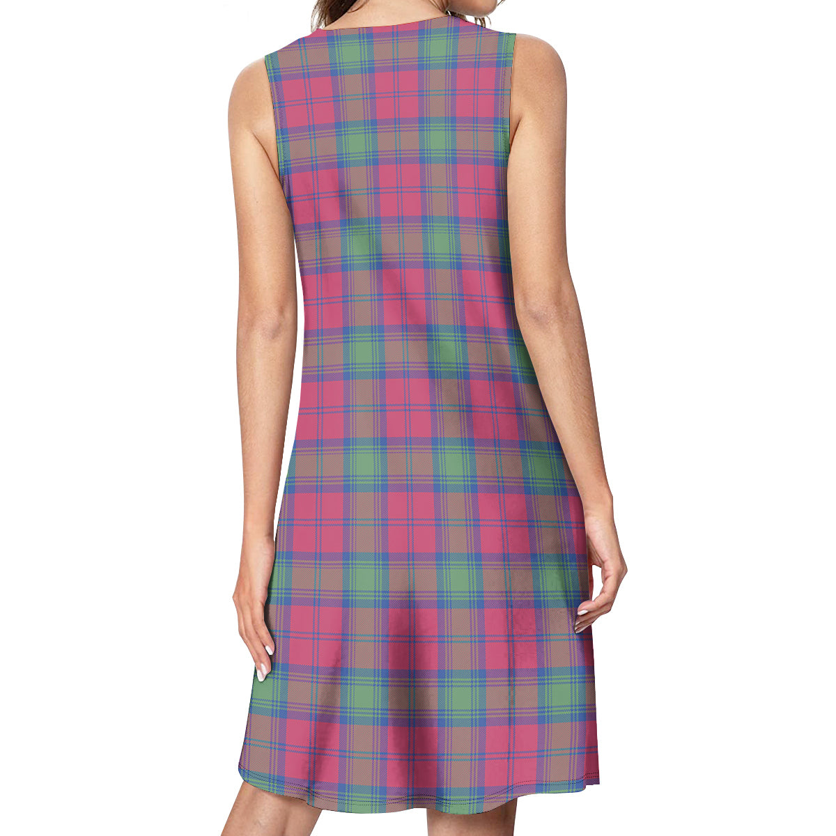 Lindsay Ancient Tartan Womens Casual Dresses - Tartanvibesclothing