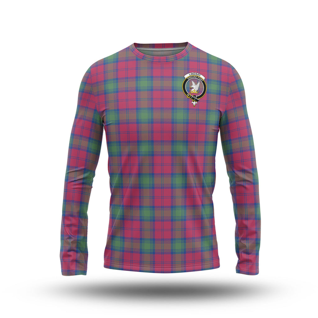 lindsay-ancient-tartan-long-sleeve-t-shirt-with-family-crest