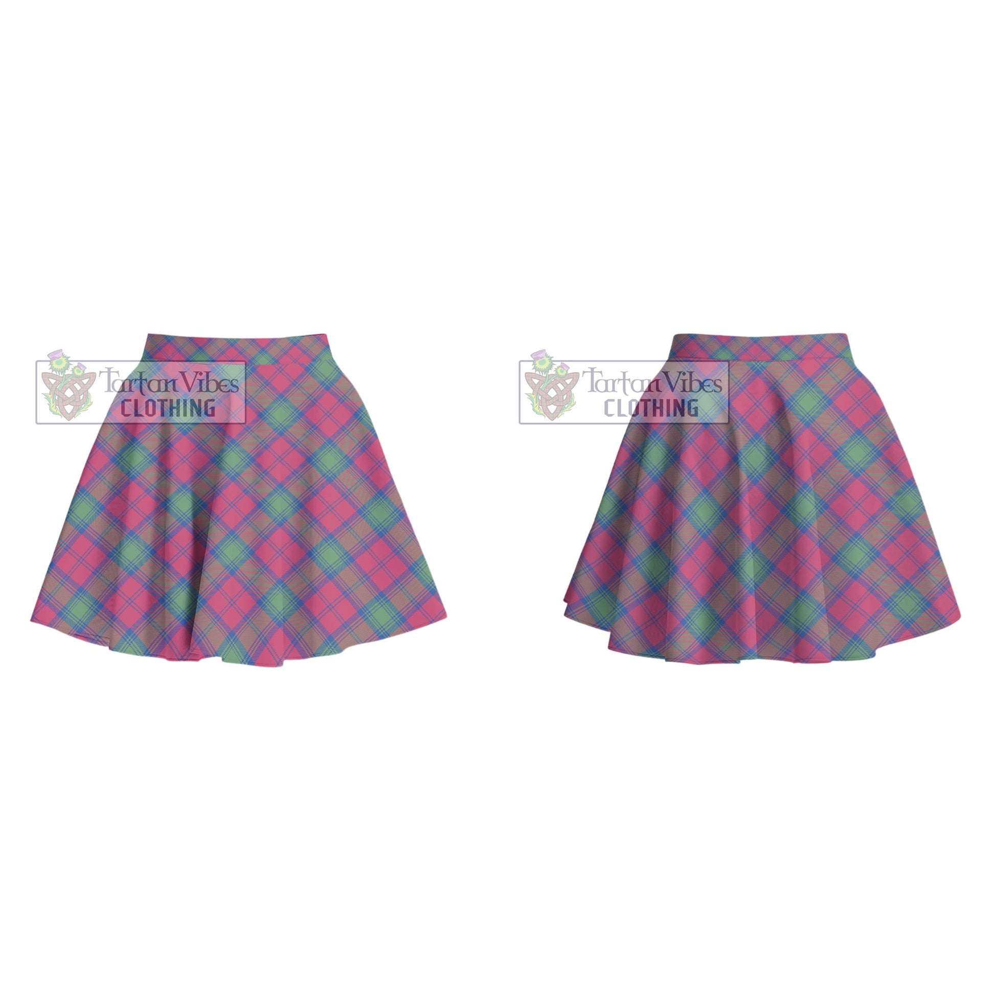 Tartan Vibes Clothing Lindsay Ancient Tartan Women's Plated Mini Skirt