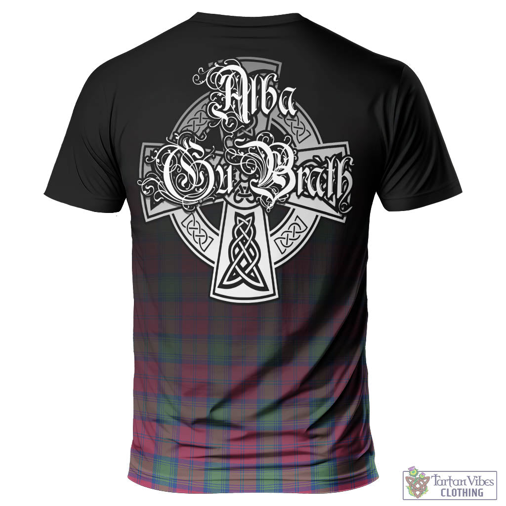 Tartan Vibes Clothing Lindsay Ancient Tartan T-Shirt Featuring Alba Gu Brath Family Crest Celtic Inspired