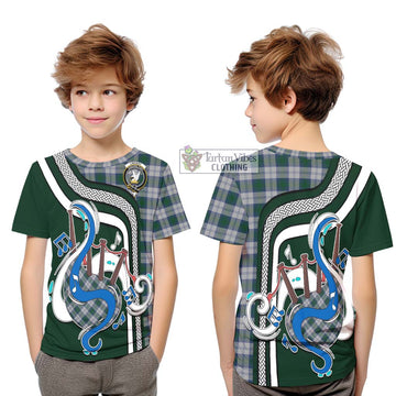 Lindsay Dress Tartan Kid T-Shirt with Epic Bagpipe Style