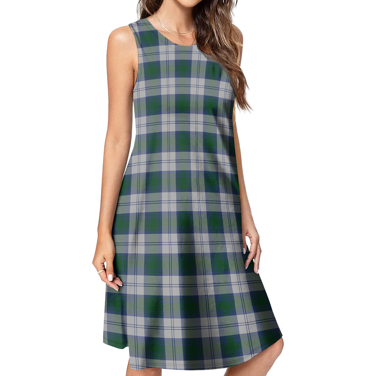 Lindsay Dress Tartan Womens Casual Dresses - Tartanvibesclothing