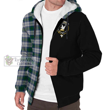 Lindsay Dress Tartan Sherpa Hoodie with Family Crest and Half Of Me Style