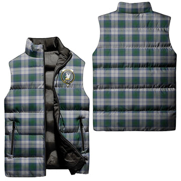 Lindsay Dress Tartan Sleeveless Puffer Jacket with Family Crest