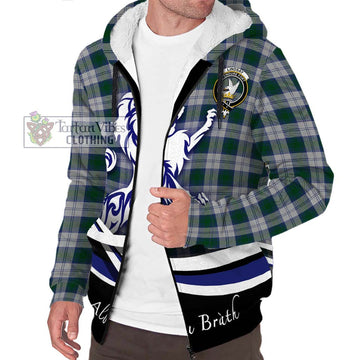 Lindsay Dress Tartan Sherpa Hoodie with Alba Gu Brath Regal Lion Emblem