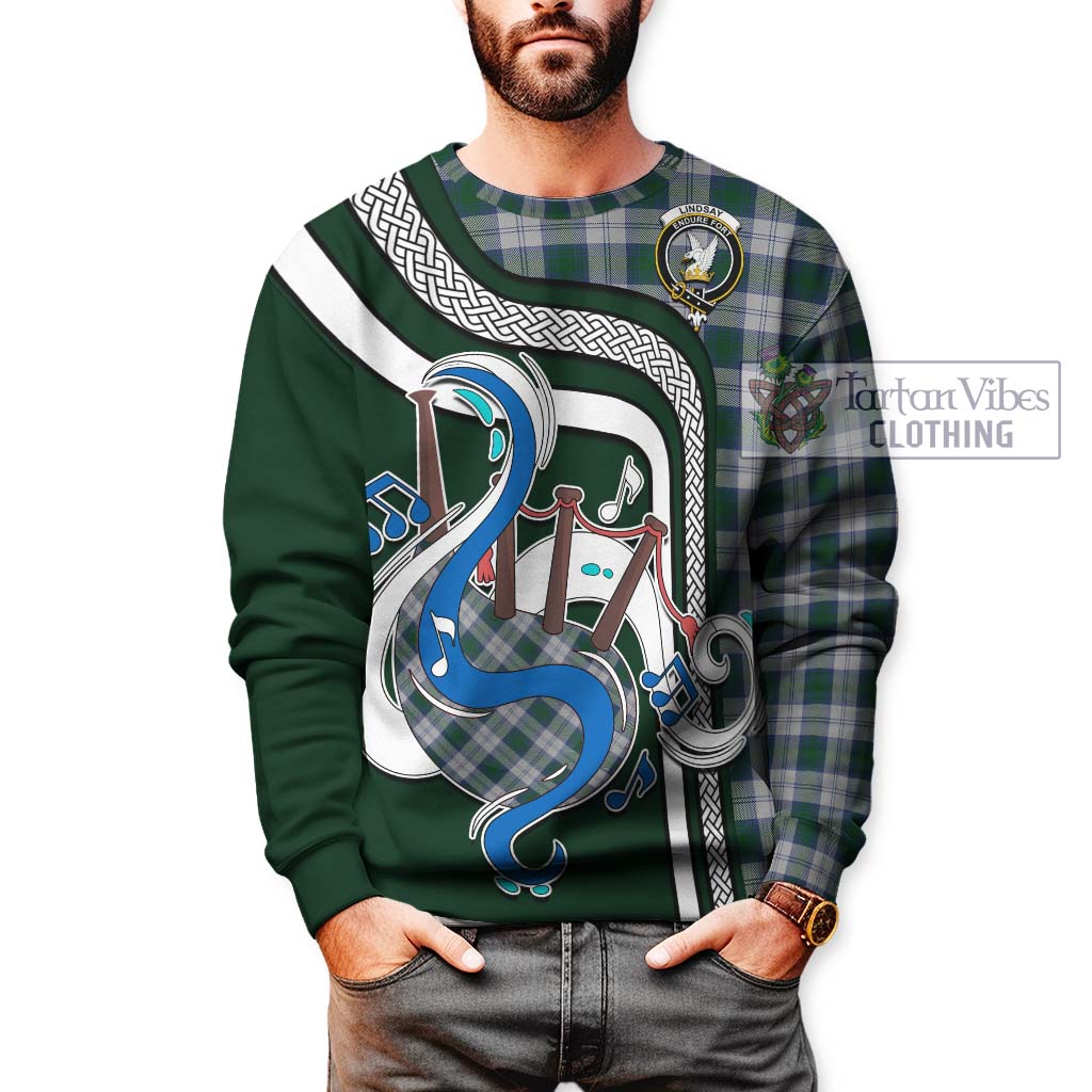 Tartan Vibes Clothing Lindsay Dress Tartan Sweatshirt with Epic Bagpipe Style